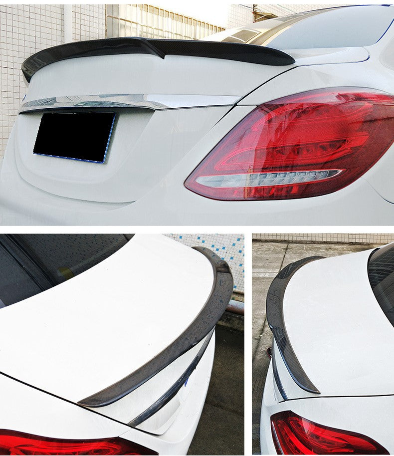 For Mercedes W205 C Class Coupe Carbon Fiber Spoiler