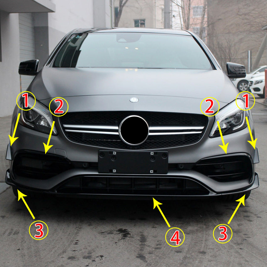 For Mercedes Benz W117 CLA45 AMG Facelift Canard Air knife decorative