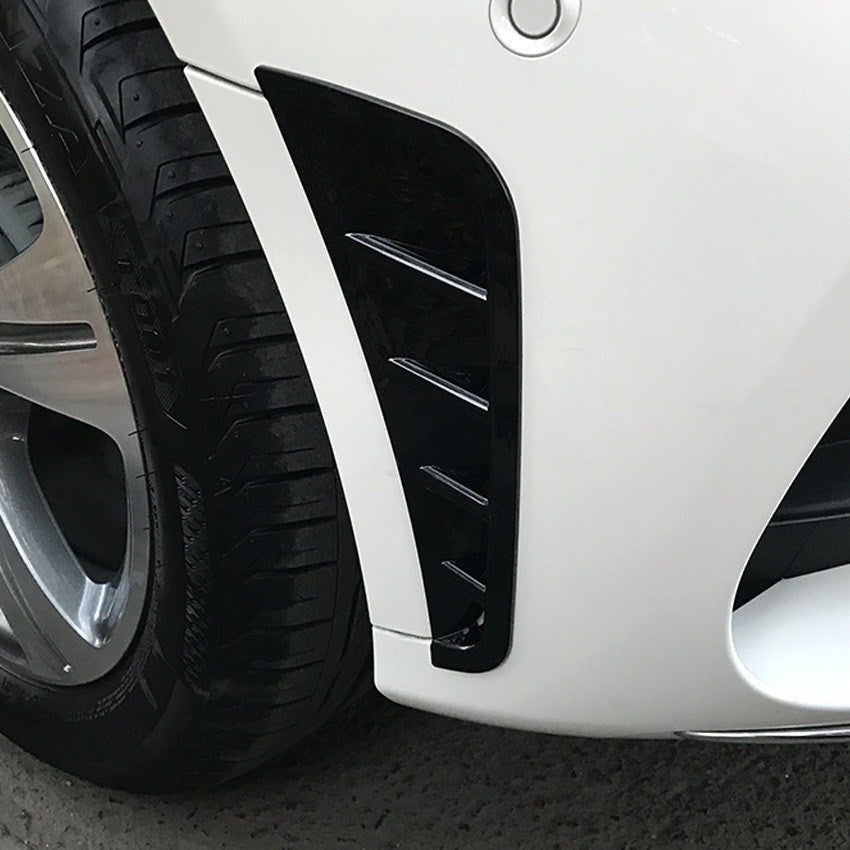 For Mercedes W205 Canard Facelift 2018-2021 ABS front bumper diffuser knife decorative