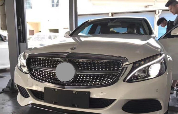 For Mercedes W205 C Class Executive Diamond Grill 2015-2021