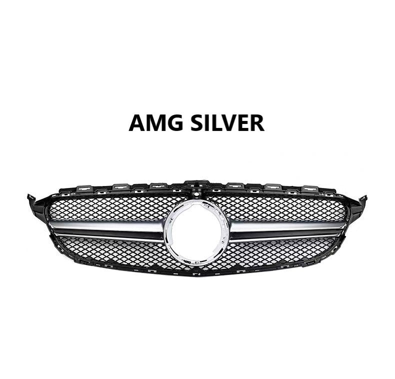 For Mercedes W205 C Class AMG Style Grill 2015-2021