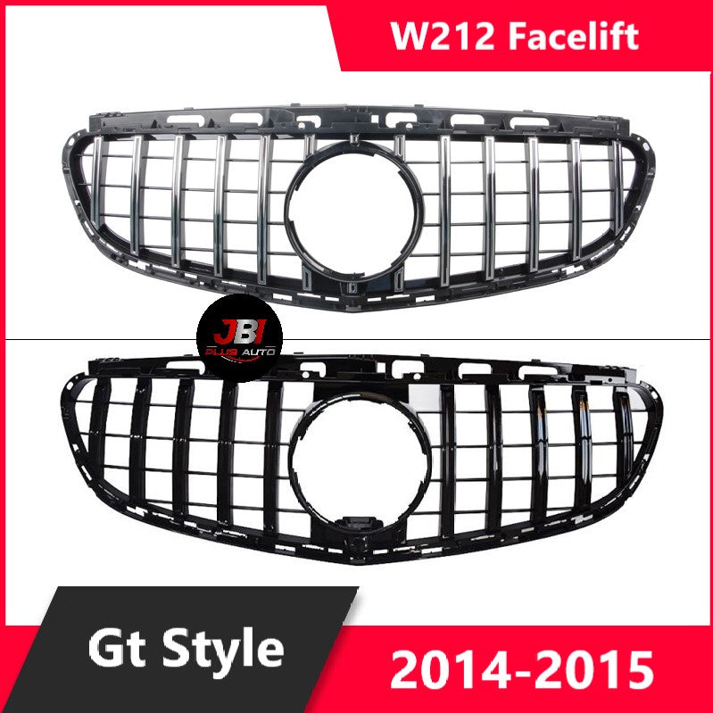 For Mercedes W212 Grill E Class Facelift GT Style Grill 2014-2015