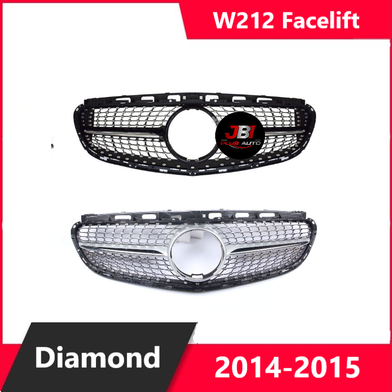 For Mercedes W212 Grill E Class Facelift Diamond Style Grill 2014-2015