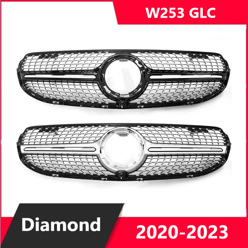 For Mercedes W253 GLC Diamond Grill GLC Coupe 2020-2023