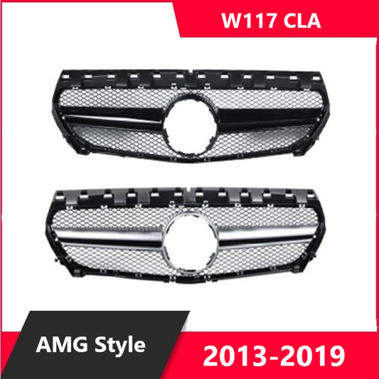 For Mercedes W117 AMG Style Grill 2013-2019