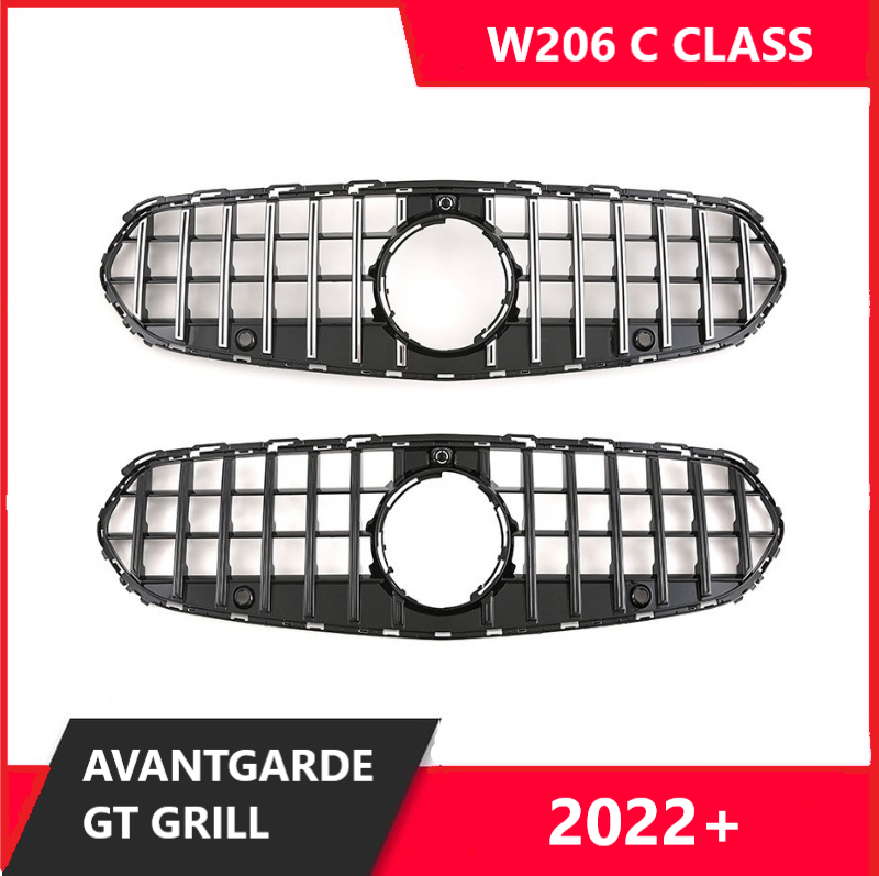For Mercedes W206 C Class Gt Grill 2022+ Avantgarde