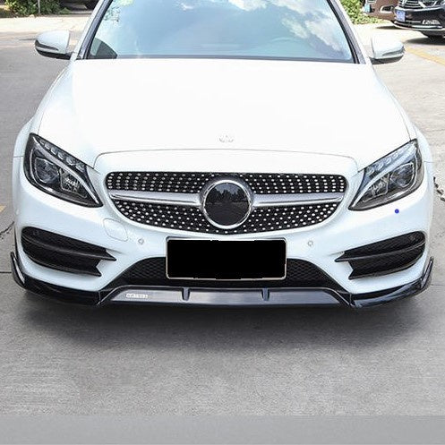 For Mercedes W205 Front Lip 2015-2018 Canard ABS front bumper diffuser knife decorative