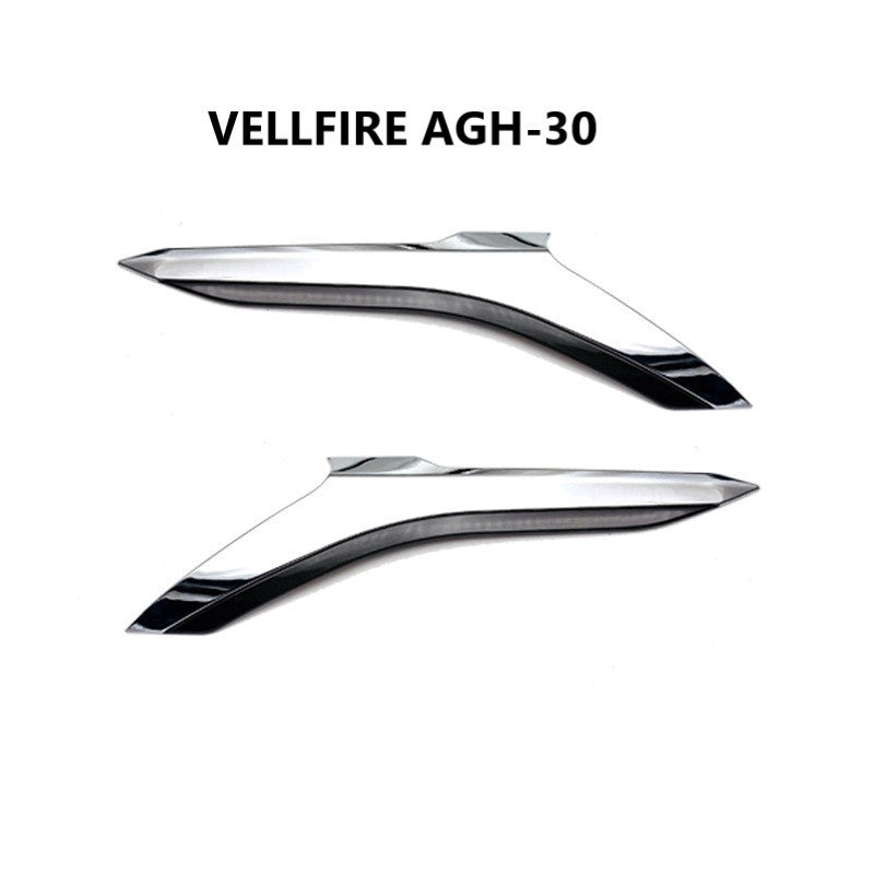For Toyota Alphard Vellfire AGH30 Head Lamp Chrome garnish Headlamp Chrome trim cover
