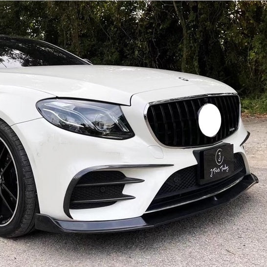 For Mercedes W213 ABS Canard front bumper diffuser knife decorative