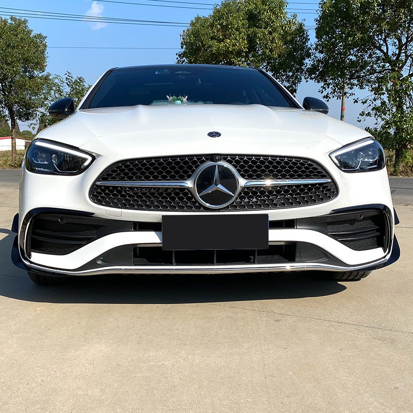 For Mercedes W206 C CLASS Canard ABS front bumper diffuser knife decorative