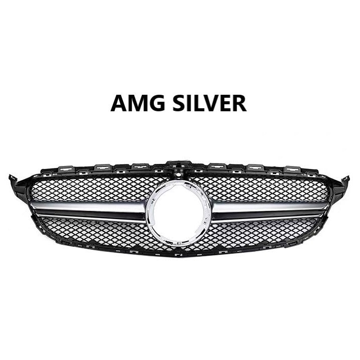 For Mercedes W205 C Class AMG Style Grill 2015-2021