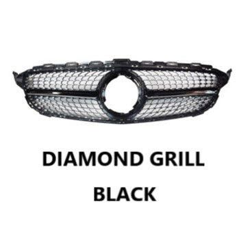For Mercedes W205 C Class Diamond Grill 2015-2021
