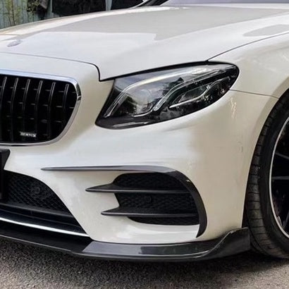 For Mercedes W213 ABS Canard front bumper diffuser knife decorative