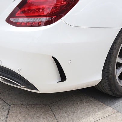 For Mercedes W205 Front Lip 2015-2018 Canard ABS front bumper diffuser knife decorative