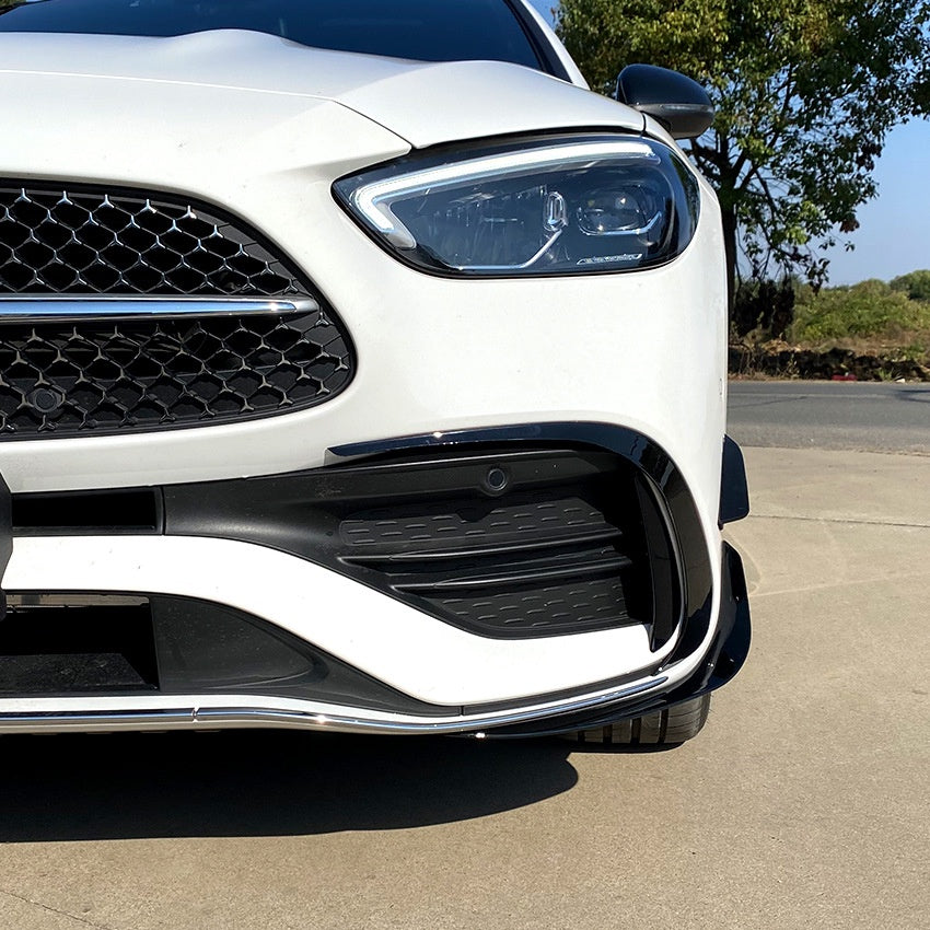 For Mercedes W206 C CLASS Canard ABS front bumper diffuser knife decorative