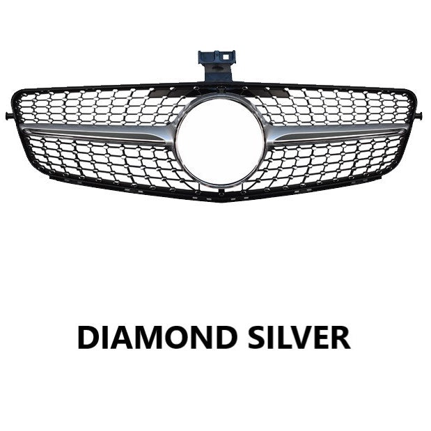 For Mercedes W204 C Class Diamond Grill 2007-2014