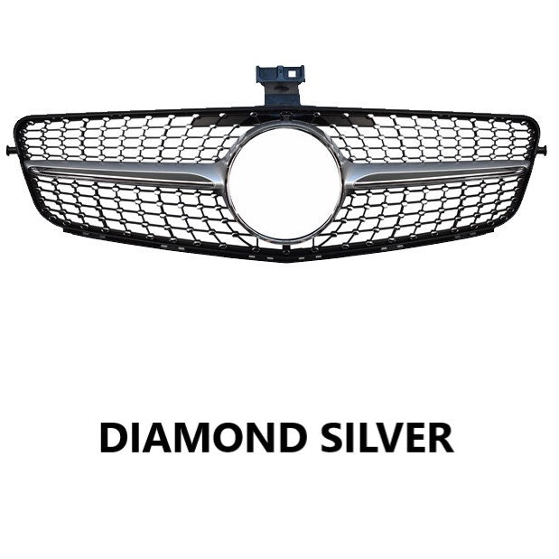 For Mercedes W204 C Class Diamond Grill 2007-2014