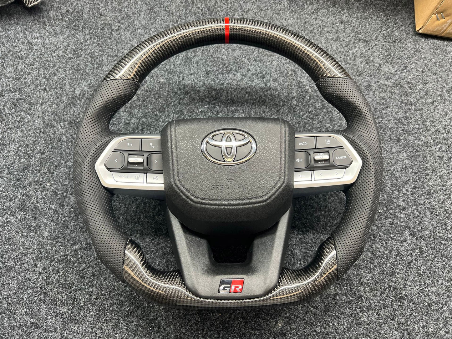 For Toyota Alphard Vellfire AGH30 GR Steering Carbon Fiber Steering Wheels