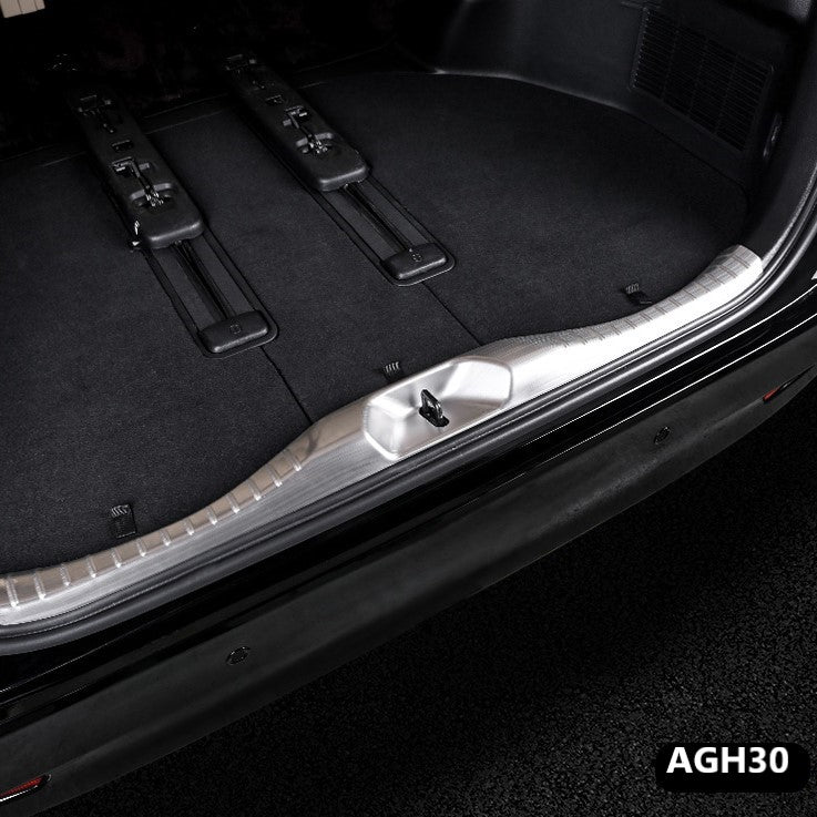 For TOYOTA VELLFIRE ALPHARD AGH30 2015-2021 Rear Bumper Guard Trunk Protector Stainless Steel