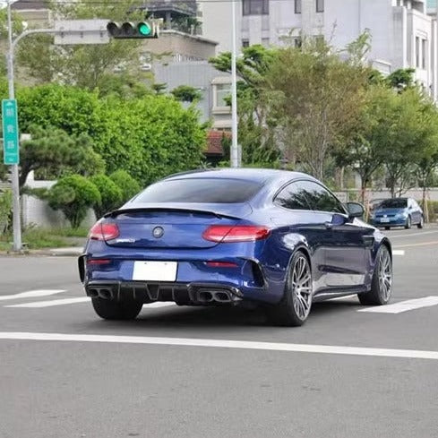 For Mercedes W205 C Class Coupe Carbon Fiber Spoiler