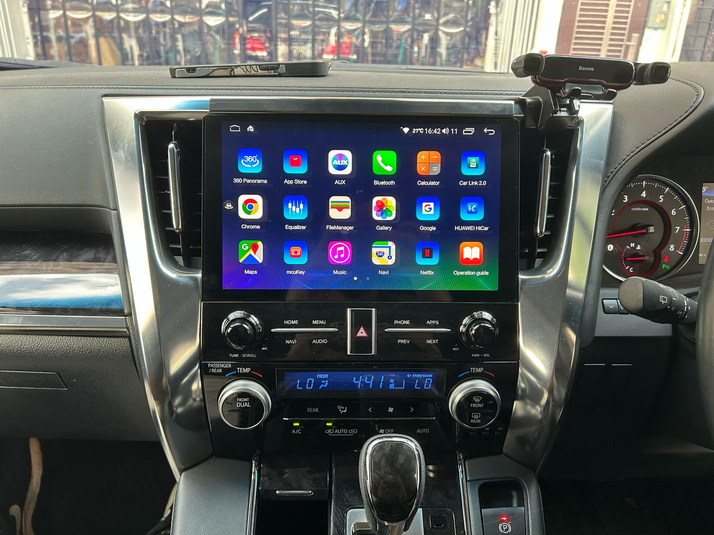 Toyota Vellfire Alphard AGH30 Dynavin Android Player 11.6 inch 8+256GB QLED