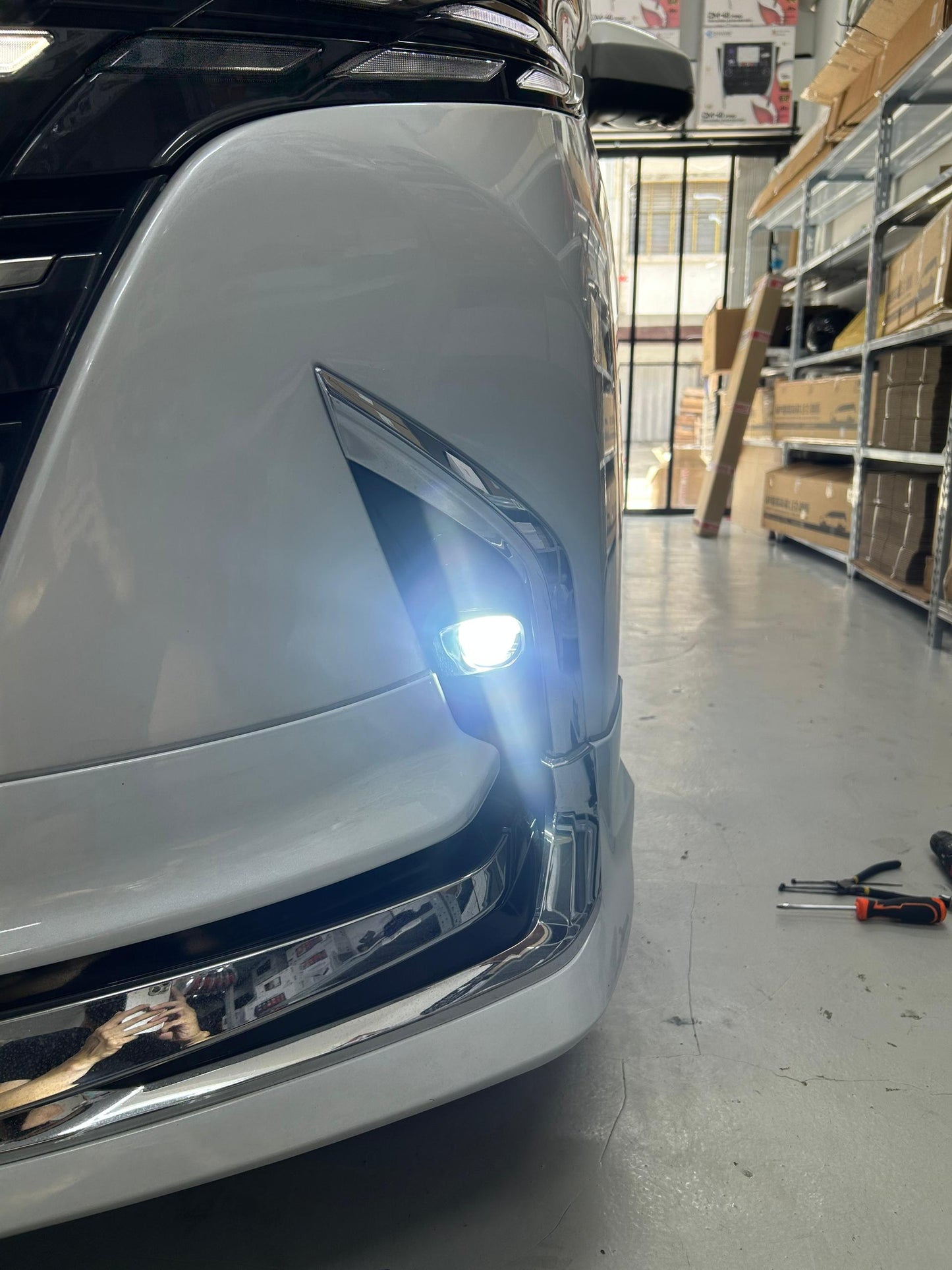 For Toyota Alphard Vellfire LED Golden Fog Light Goden White ANH20 AGH30 AGH40 2012-2026