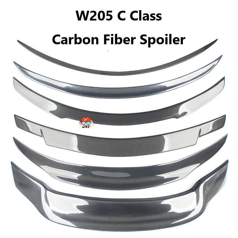 For Mercedes W205 C Class Carbon Fiber Spoiler