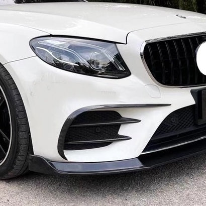 For Mercedes W213 ABS Canard front bumper diffuser knife decorative
