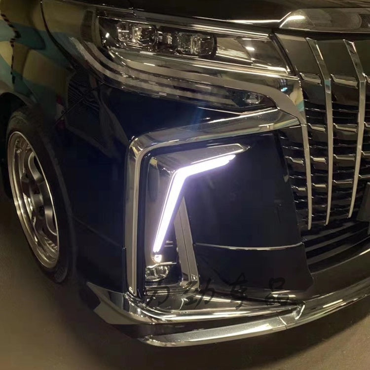 For Toyota Alphard AGH30 2018 Facelift DRL With Running Signal Function DAY LIGHT LED