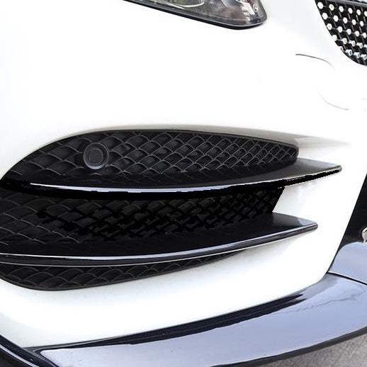For Mercedes W205 Front Lip 2015-2018 Canard ABS front bumper diffuser knife decorative