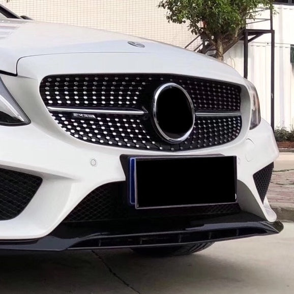 For Mercedes W205 C43 Style Front lip Diffuser Bodykit
