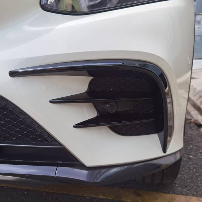 For Mercedes W253 GLC COUPE Canard ABS front bumper diffuser knife decorative