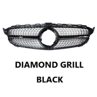 For Mercedes W205 C Class Diamond Grill 2015-2021