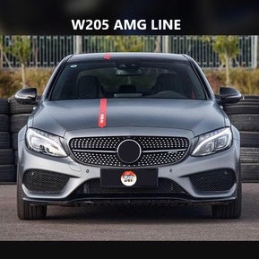 For Mercedes W205 C43 Style Front lip Diffuser Bodykit