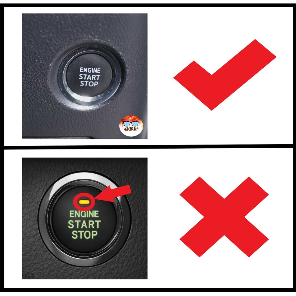 For Toyota Alphard Vellfire Crystal Push Start Button AGH30