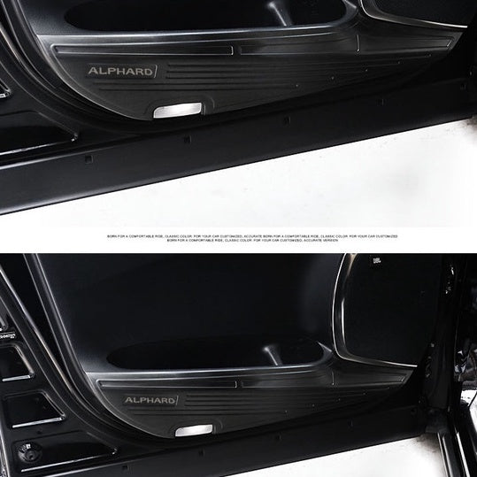 For Toyota Alphard Vellfire AGH30 Stainless Steel Door Rrim Panel Protector Guard Alphard Vellfire Accessories