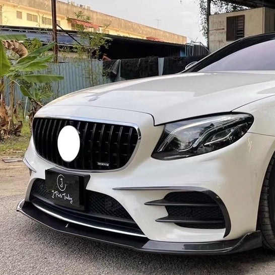 For Mercedes W213 ABS Canard front bumper diffuser knife decorative
