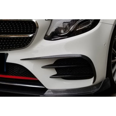 For Mercedes W213 ABS Canard front bumper diffuser knife decorative