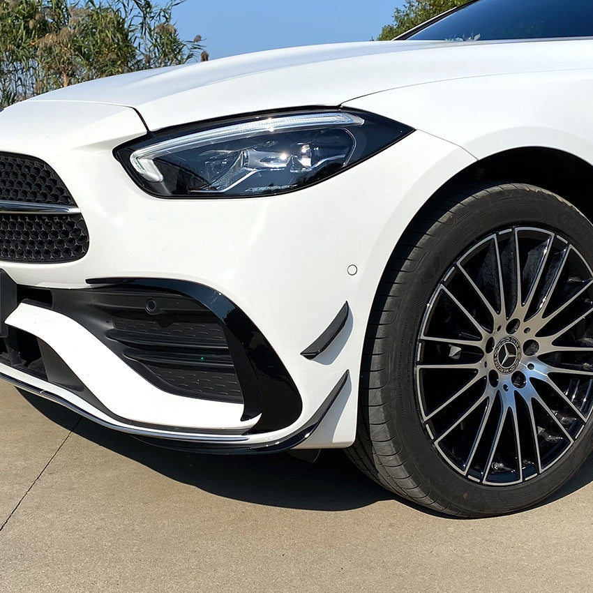 For Mercedes W206 C CLASS Canard ABS front bumper diffuser knife decorative