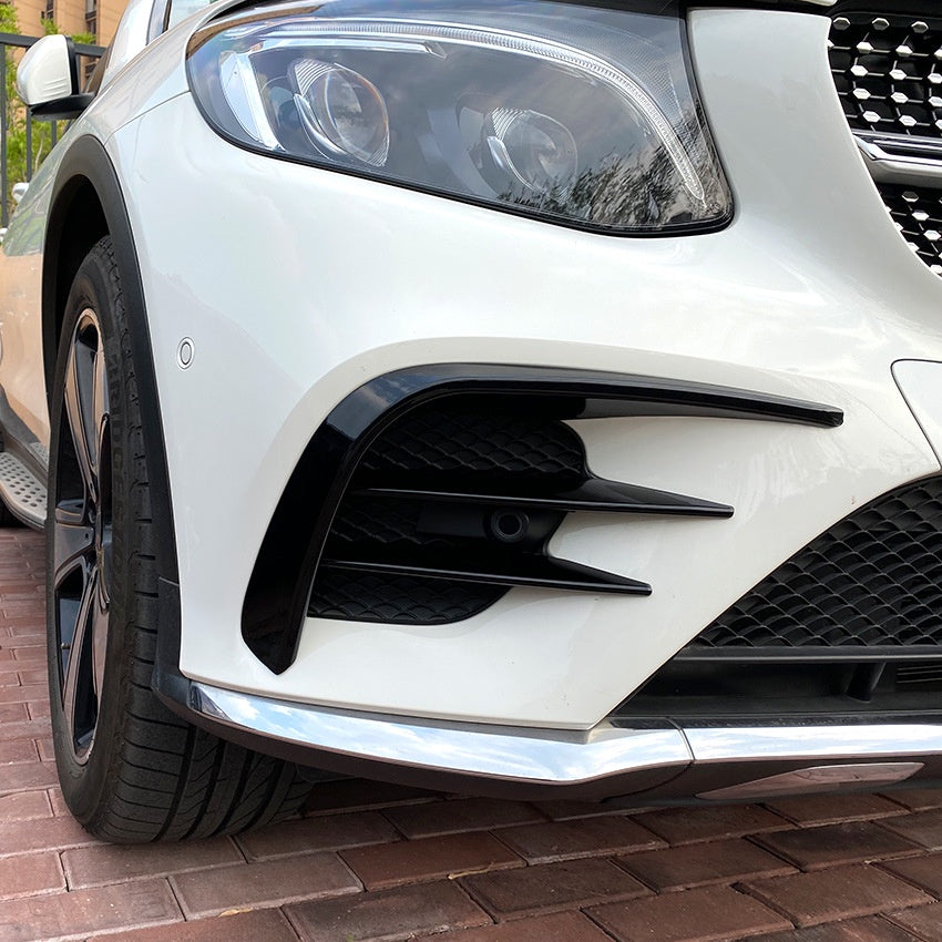 For Mercedes W253 GLC COUPE Canard ABS front bumper diffuser knife decorative