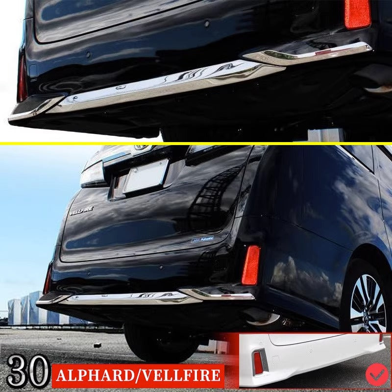 For Toyota Alphard Vellfire AGH30 Rear Bumper Lip Rear Diffuser 2015-2023