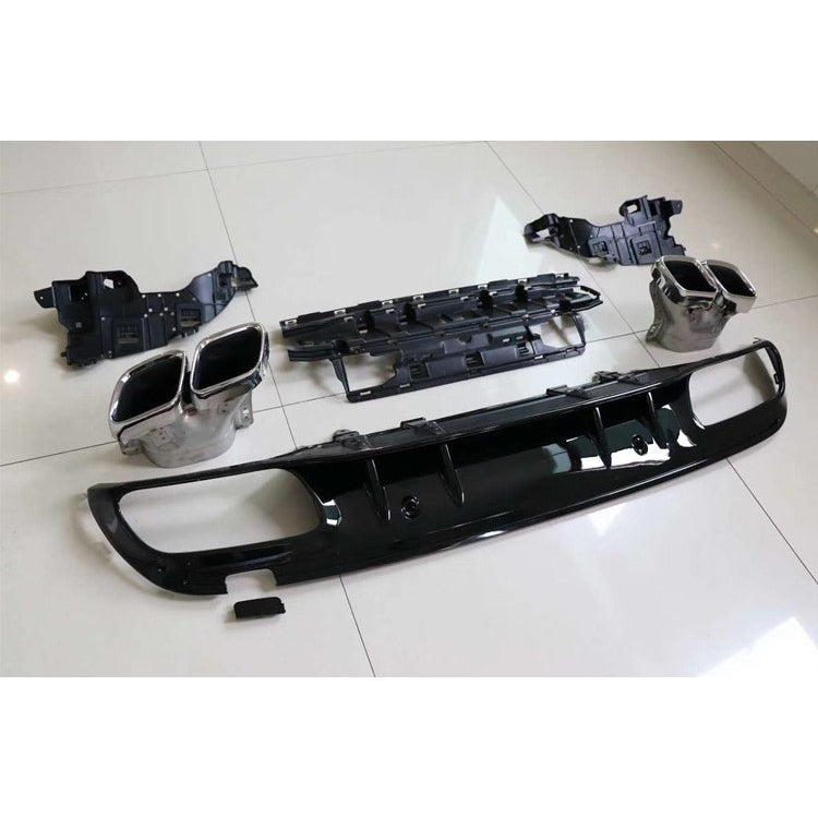 For Mercedes-Benz W205 C63 Facelift AMG Style Diffuser