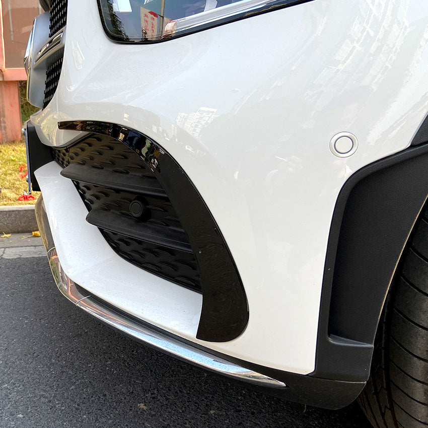 For Mercedes W253 GLC COUPE Facelift 2019+ Canard ABS front bumper diffuser knife decorative