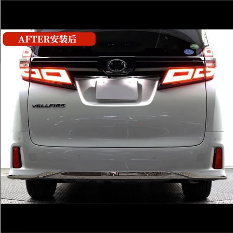 For Toyota Alphard Vellfire AGH30 Rear Bumper Lip Rear Diffuser 2015-2023
