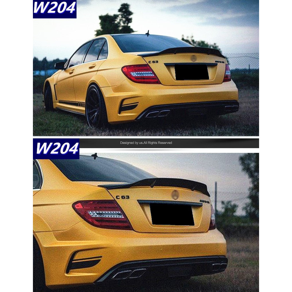 For Mercedes w204 C class R Style Spoiler