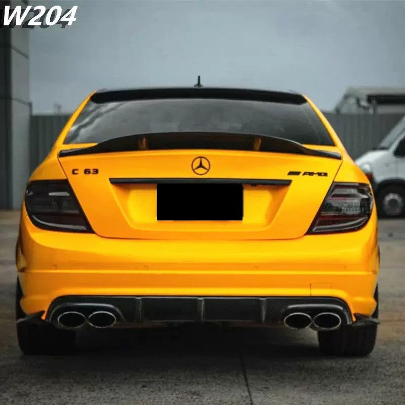 For Mercedes w204 C class R Style Spoiler