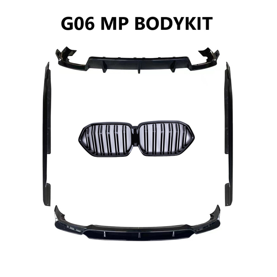 For BMW G06 X6 M Performance Front Lip Bodykit 2019-2023 Grill Diffuser