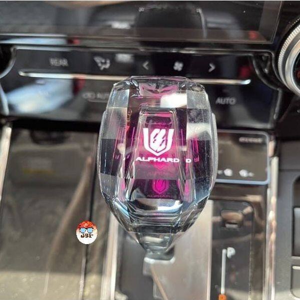For Toyota Alphard Vellfire Crystal LED Gear Knob ANH20 AGH30 Diamond Gear Knob