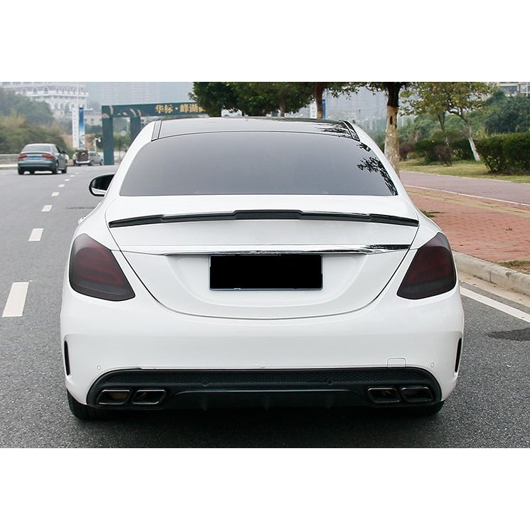 For Mercedes W205 C180 C200 C250 C300 C350 C class Battle Spoiler