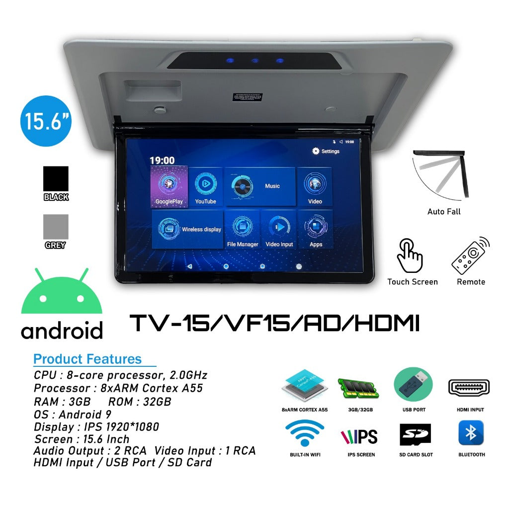 Toyota Alphard Vellfire Agh30 Dynavin Android 15.6Inch Auto Roof Monitor